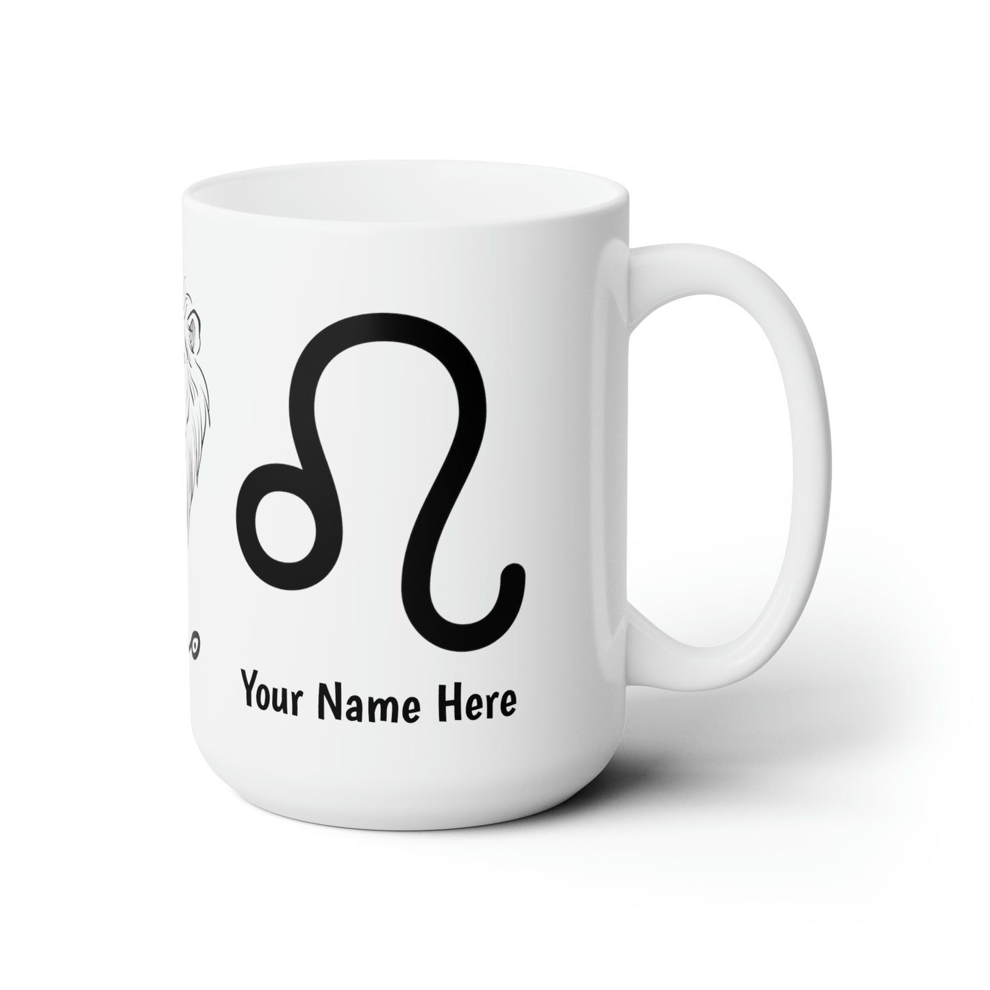 Personalized Ceramic Mug 15oz- Leo