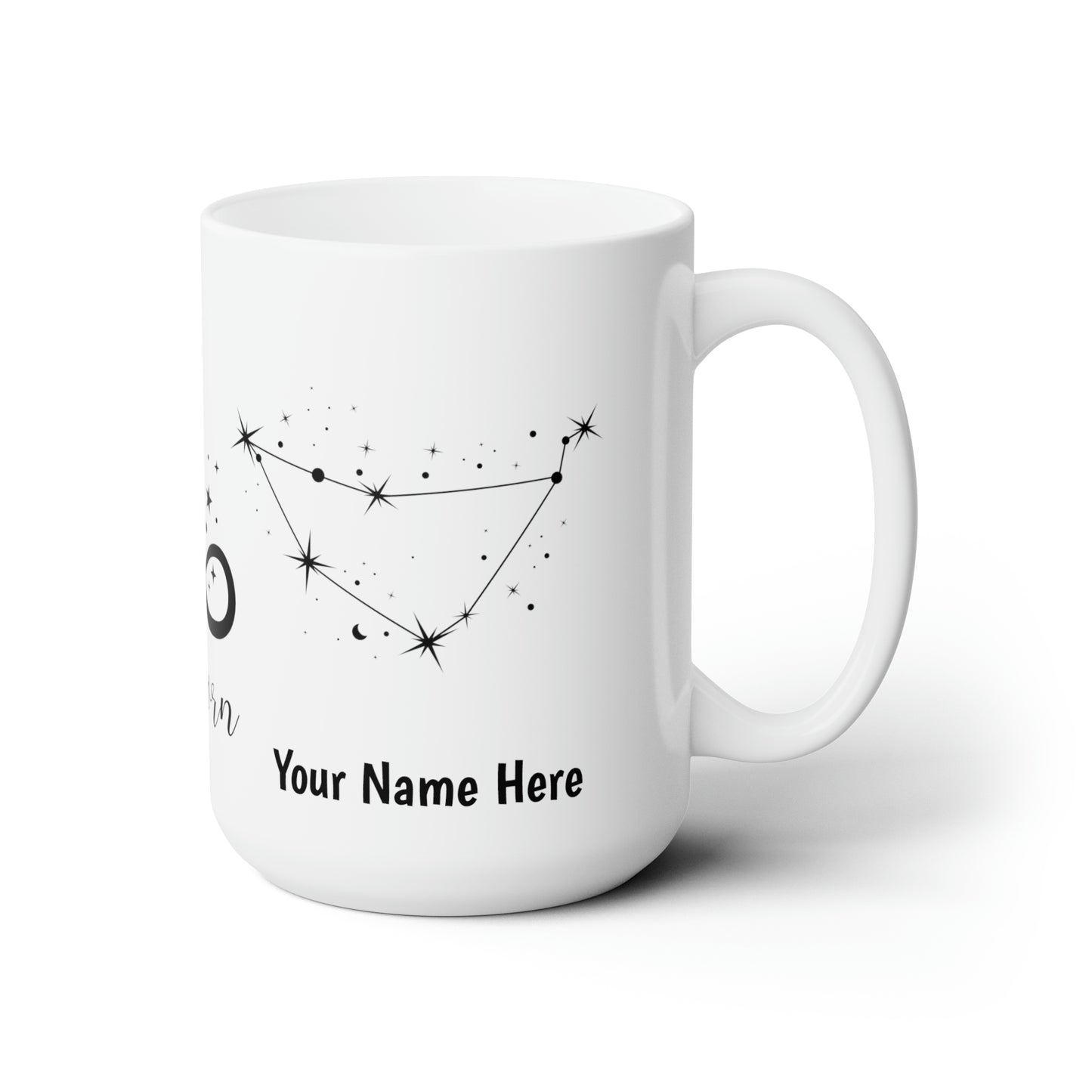 Personalized Ceramic Mug 15oz- Capricorn Zodiac