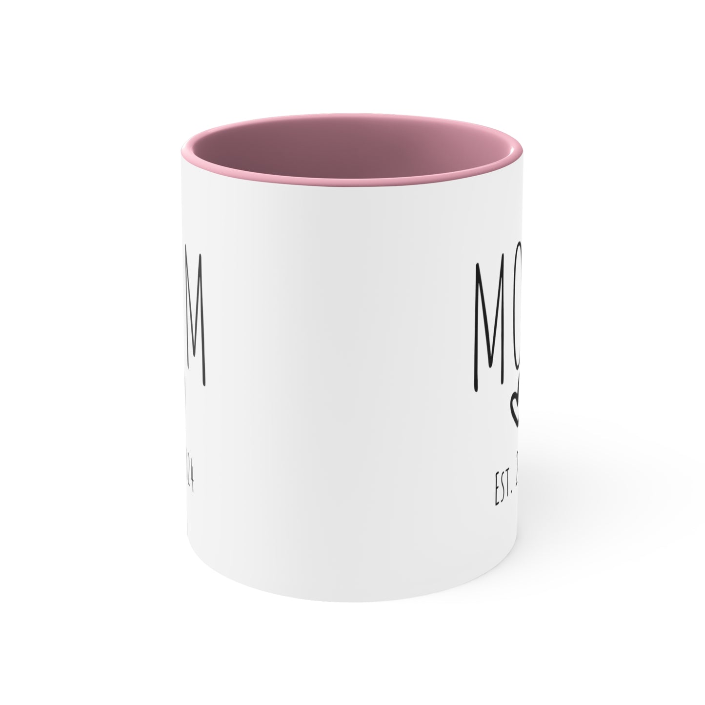 New Mom Pink Accent Coffee Mug, 11oz