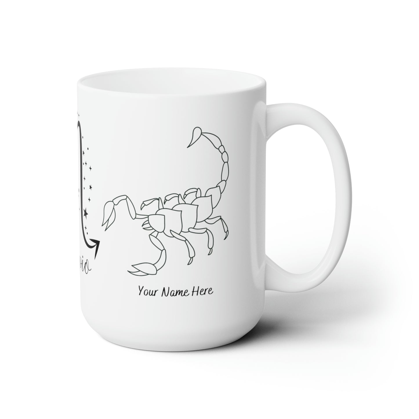 Personalized Ceramic Mug 15oz- Scorpio