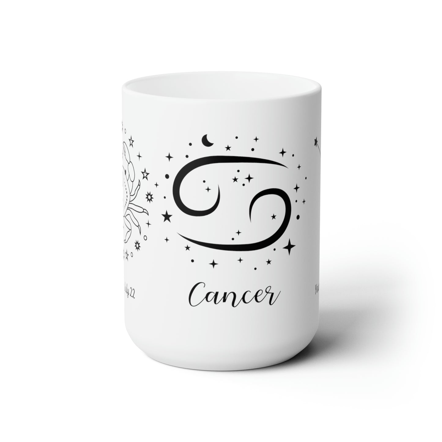 Personalized Ceramic Mug 15oz- Cancer