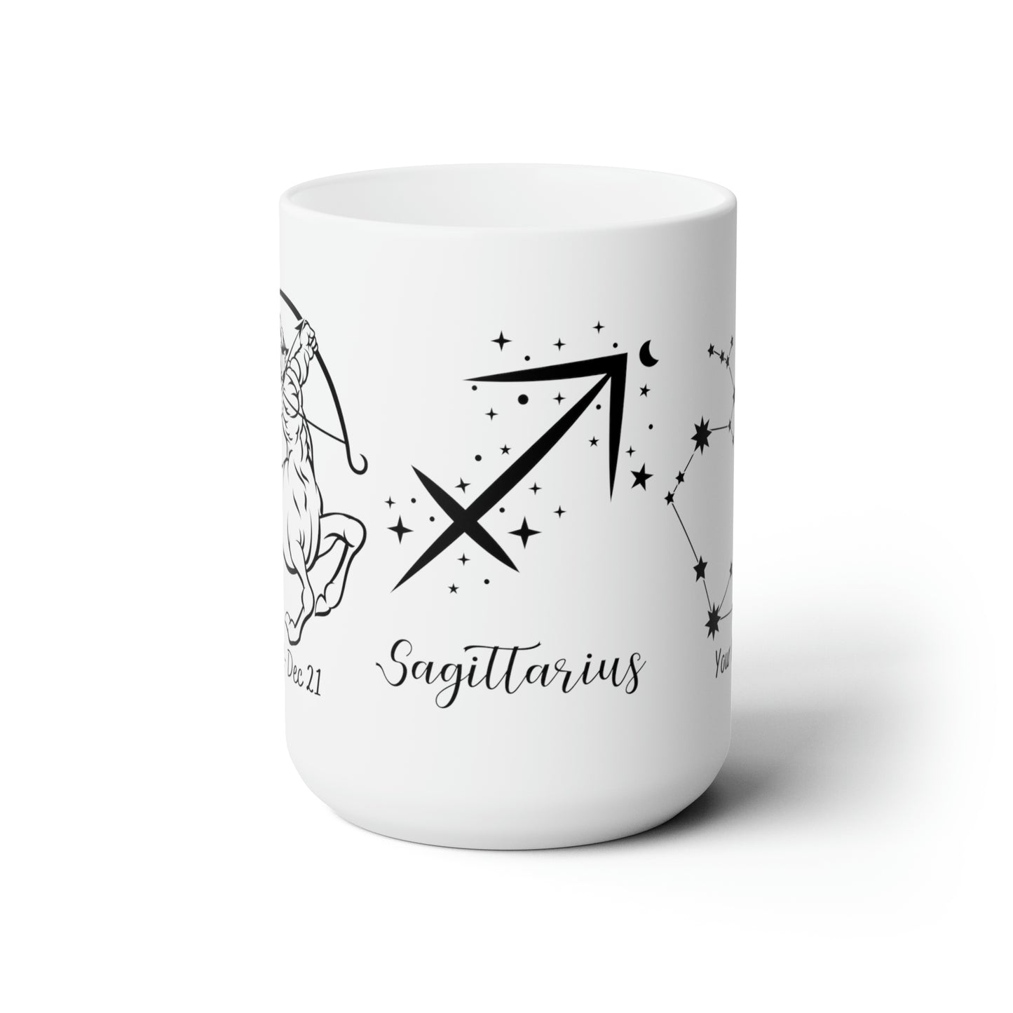 Personalized Ceramic Mug 15oz-Sagittarius