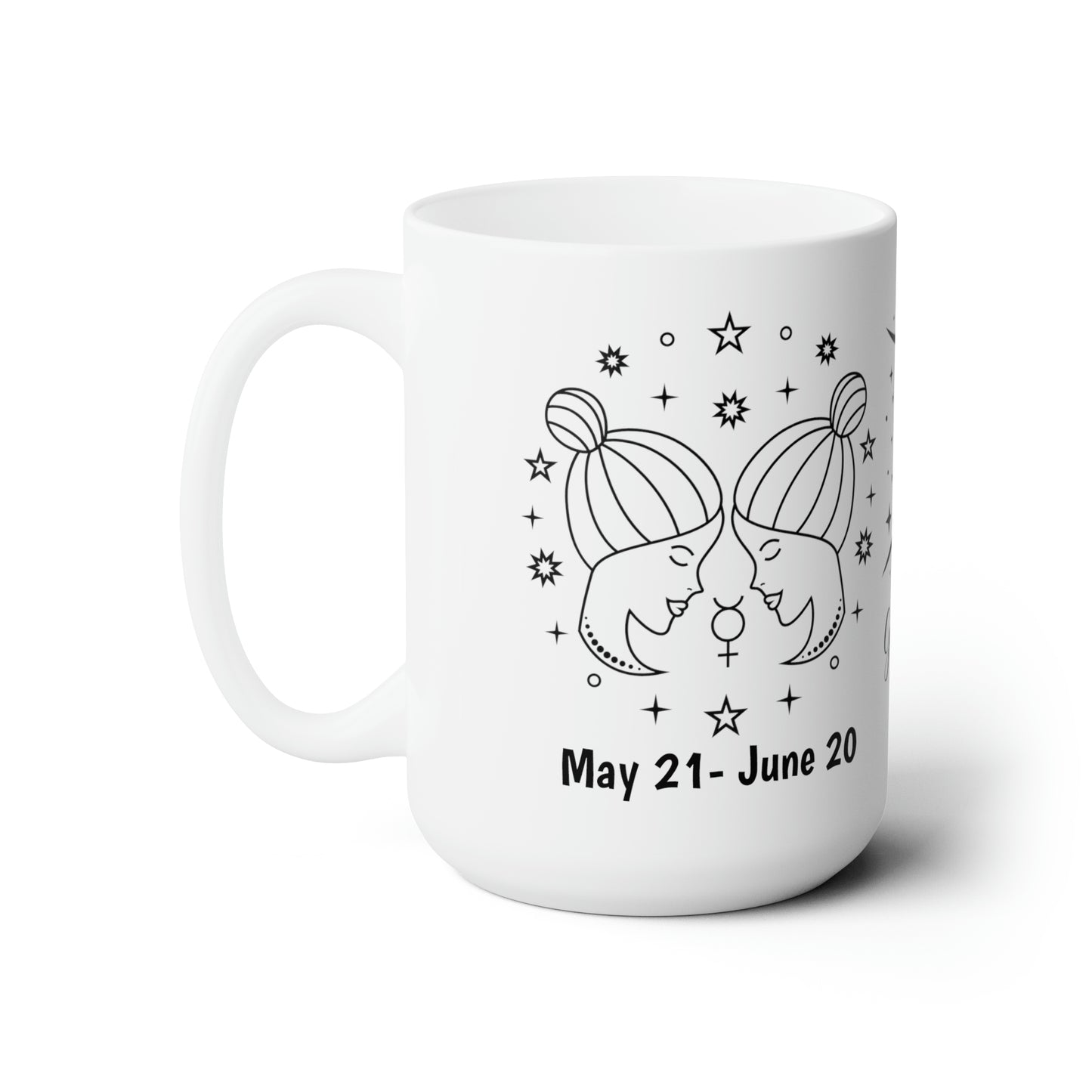 Personalized Ceramic Mug 15oz- Gemini