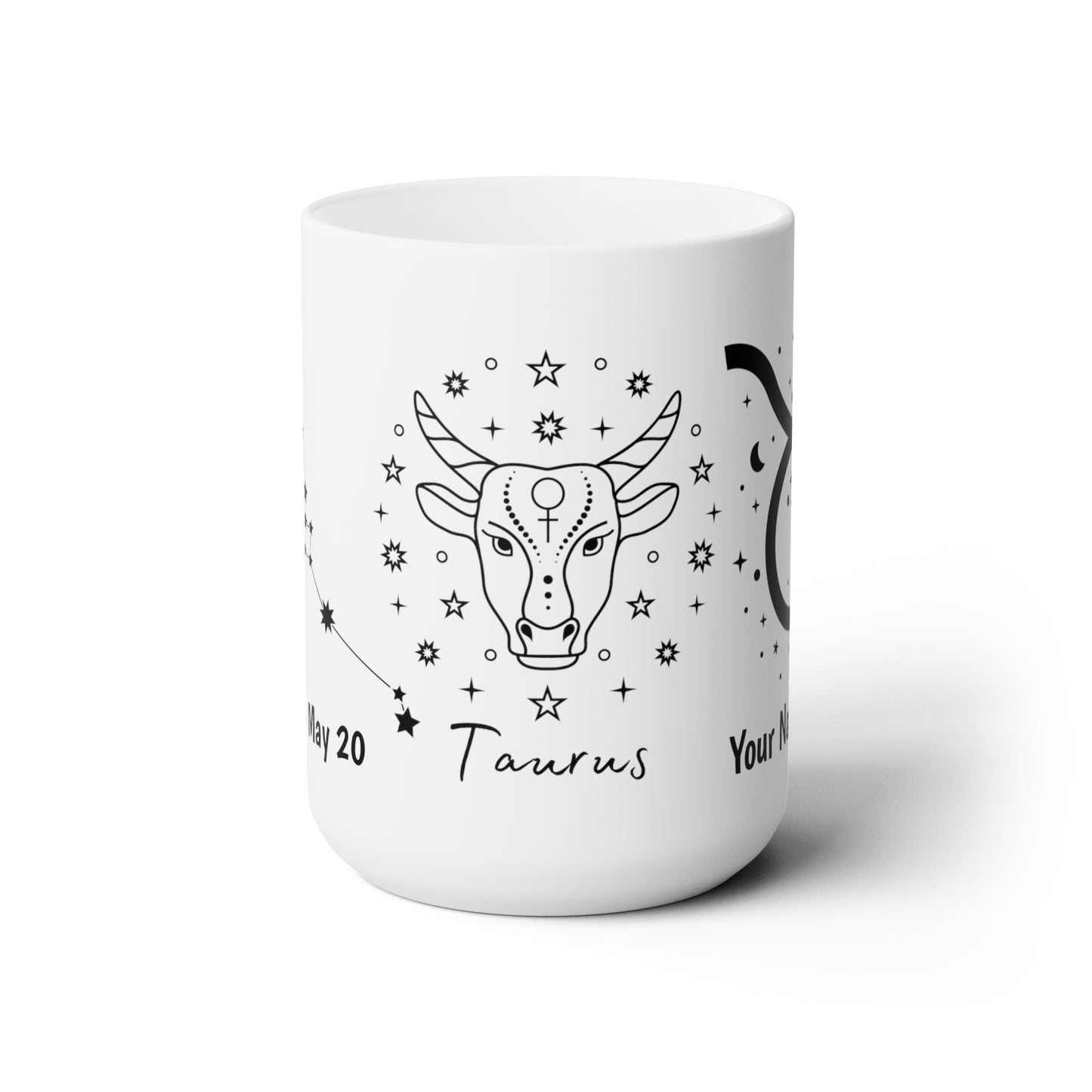 Personalized Ceramic Mug 15oz- Taurus