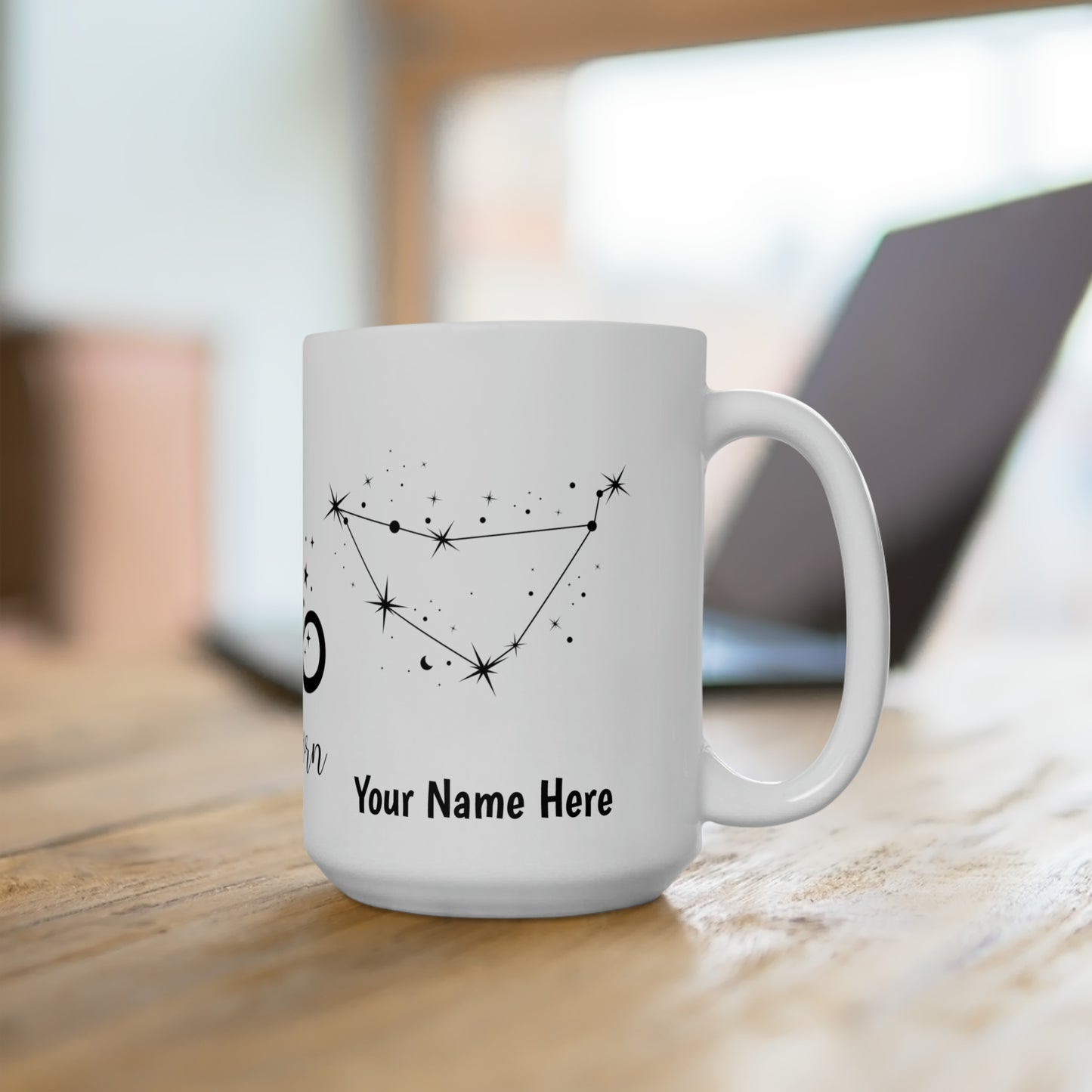 Personalized Ceramic Mug 15oz- Capricorn Zodiac