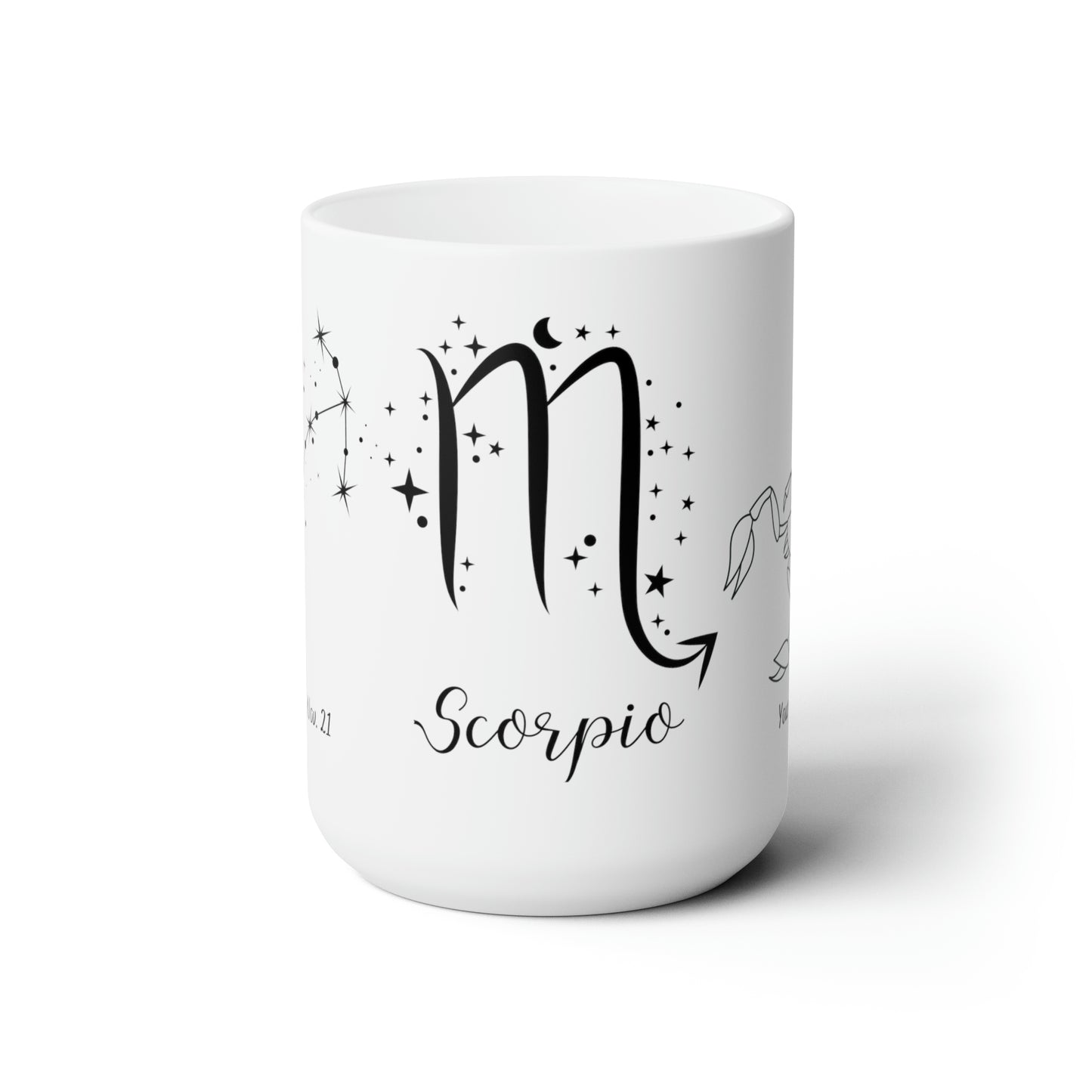 Personalized Ceramic Mug 15oz- Scorpio