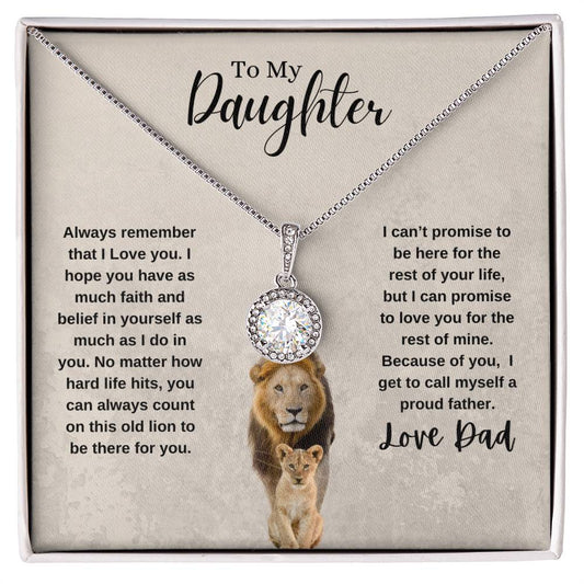 To My Daughter Eternal Hope Necklace