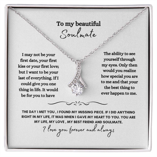 To My Beautiful Soulmate Necklace