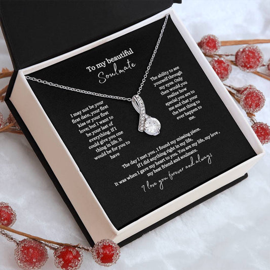 My Beautiful Soulmate Necklace. She'll cry reading this!