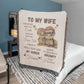 Wife from Husband, for Wife Birthday Gift Ideas, Anniversary Wedding Gifts for Her, Valentine's Mother's Day Romantic Gifts for Wife Blanket Present(60"x50")