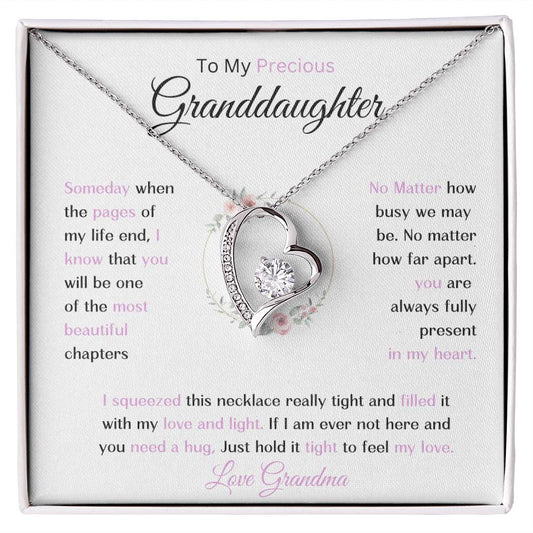 To My Precious Granddaughter Necklace